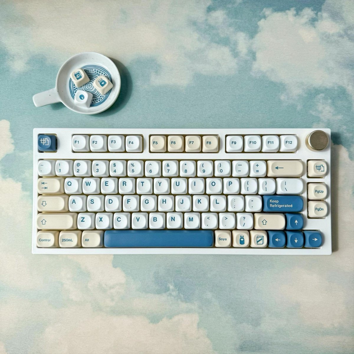 Cute Soy Milk Theme Keycap Set - KeyArtisan