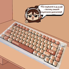 Cute Steamed Bread MOG Profile Keycap Set - KeyArtisan