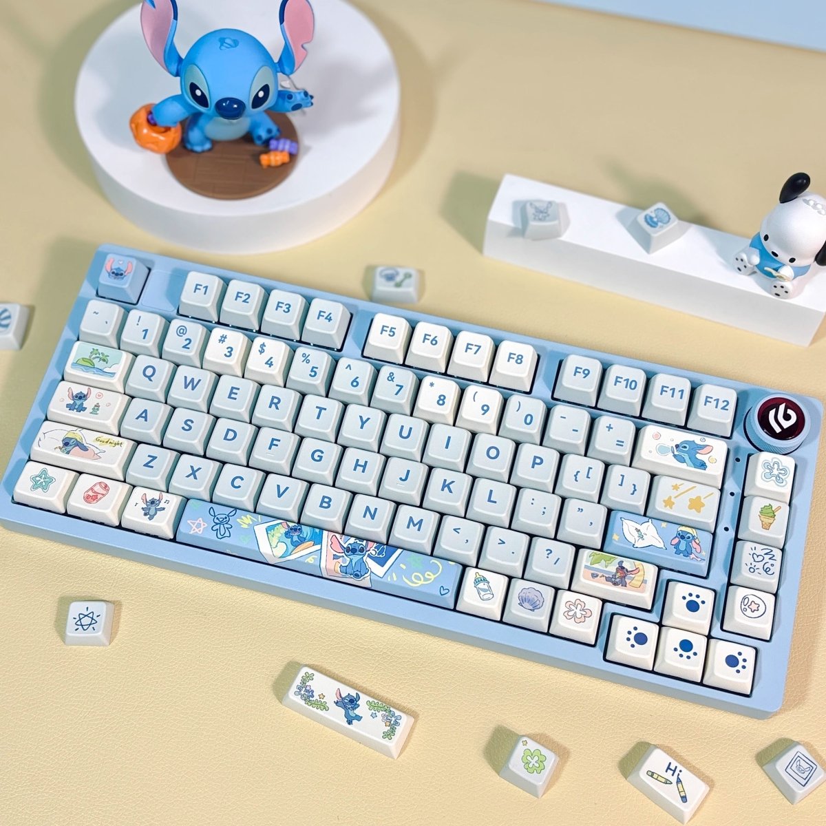 Cute Stitch Theme Kawaii Artisan Keycap Set - KeyArtisan