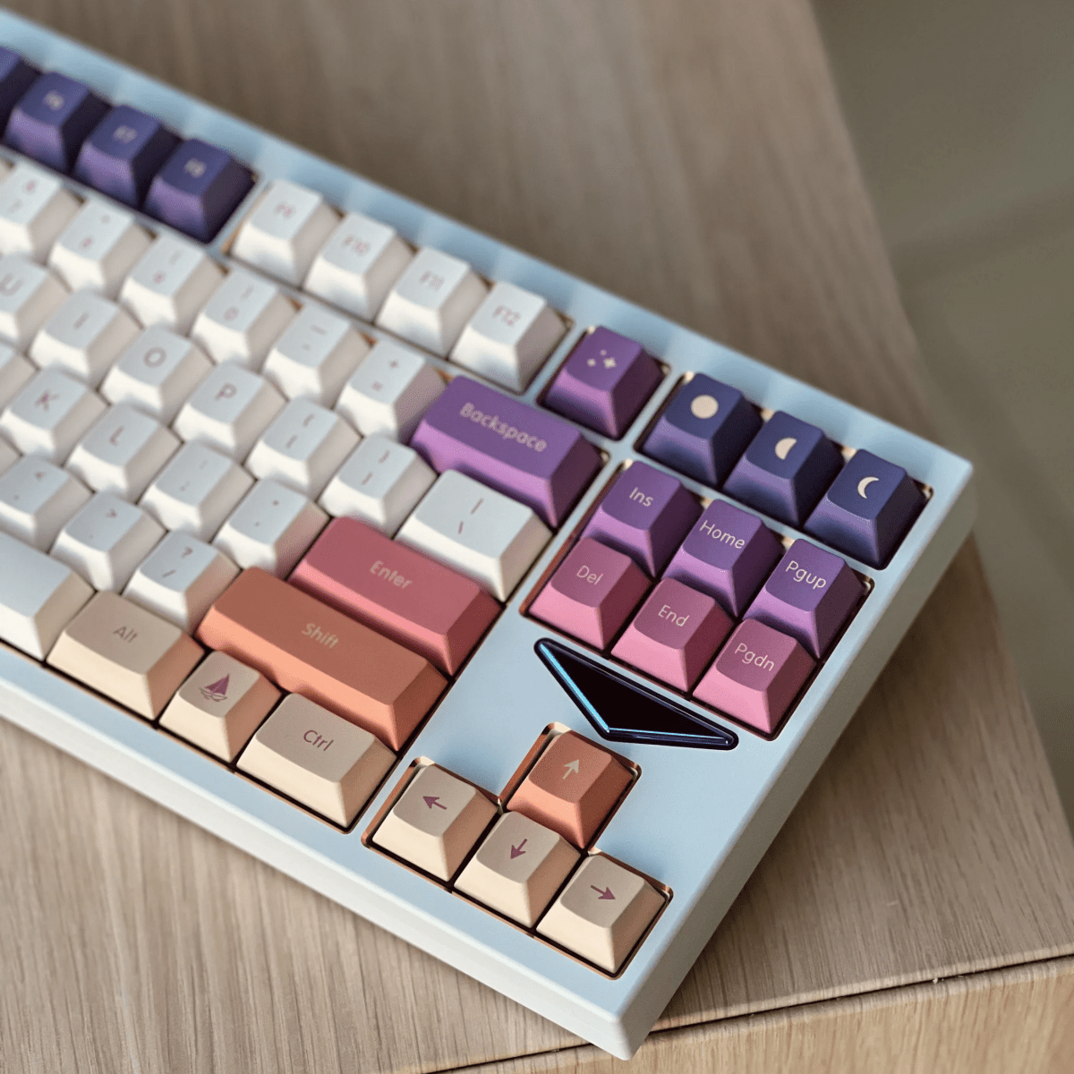 Cute Sunset Theme Gradient Artisan Keycap Set - KeyArtisan