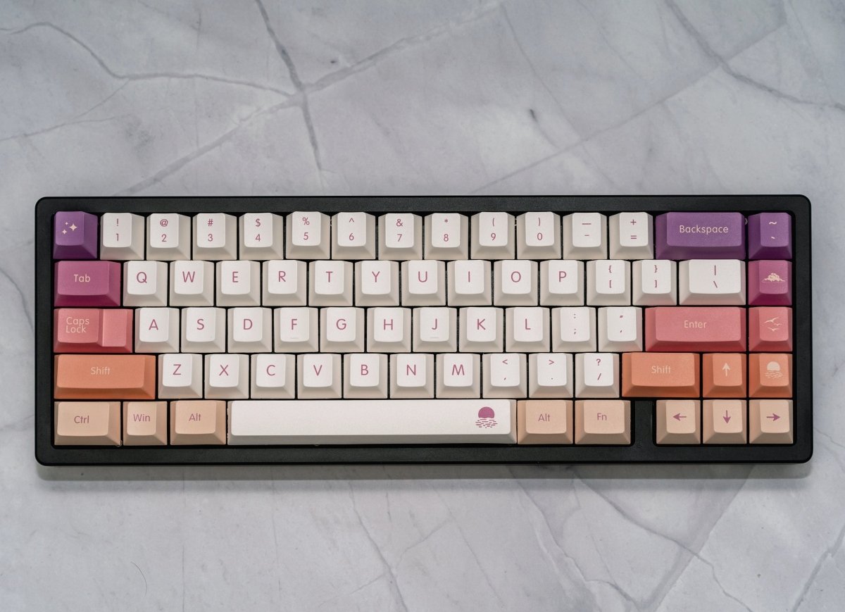 Cute Sunset Theme Gradient Artisan Keycap Set - KeyArtisan