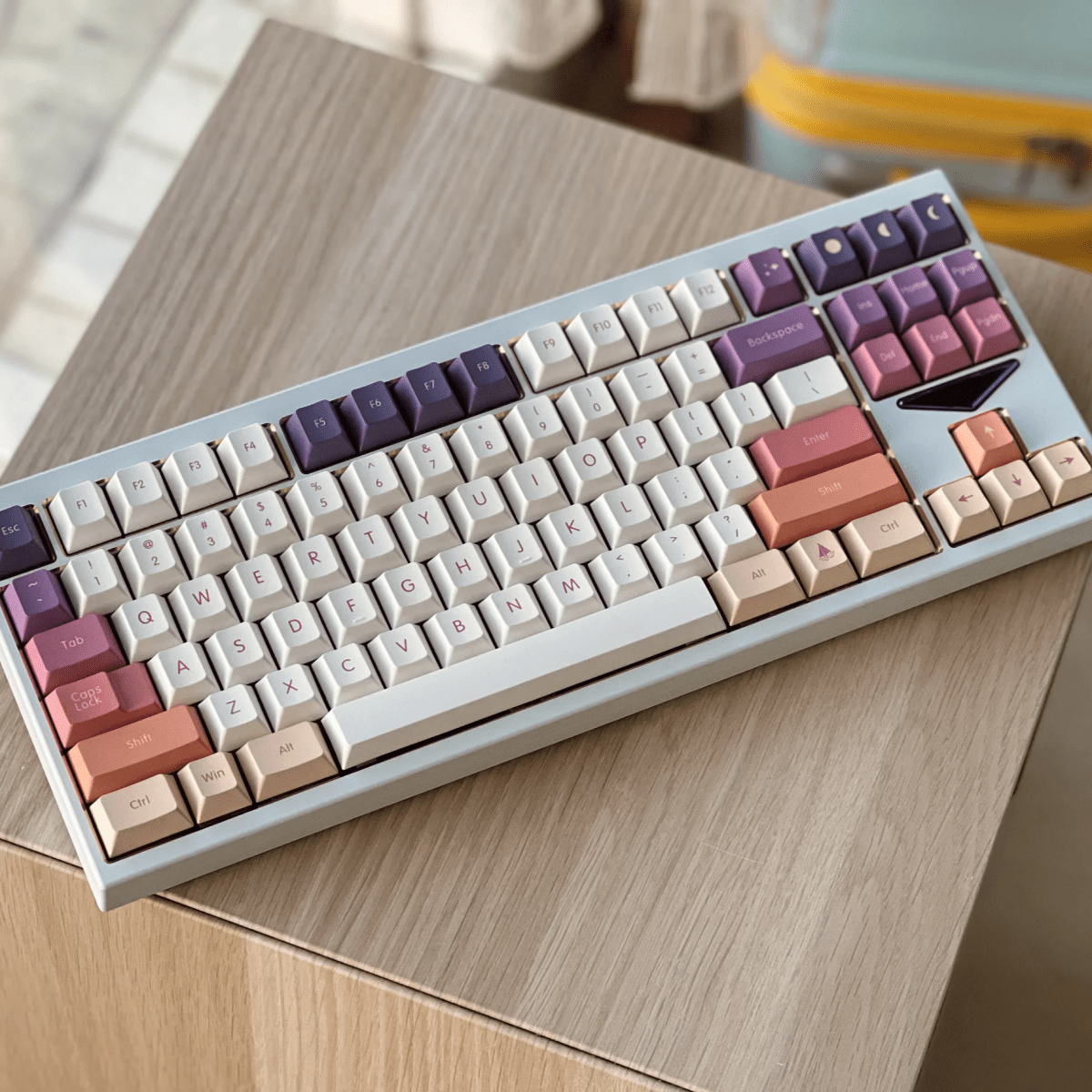 Sun Set Keycaps Cute Sunset Theme Gradient Artisan Keycap Set – KeyArtisan