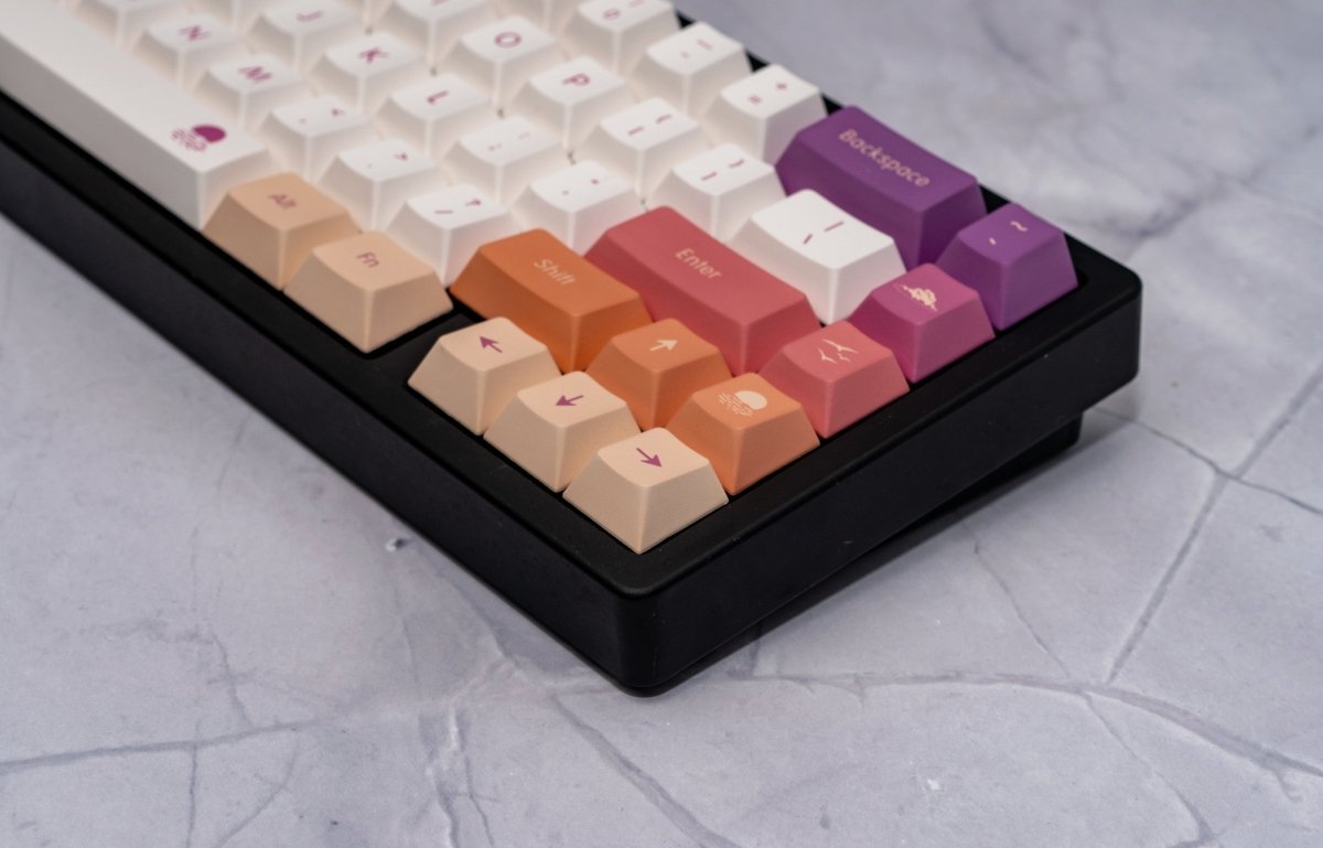 Sun Set Keycaps Cute Sunset Theme Gradient Artisan Keycap Set – KeyArtisan