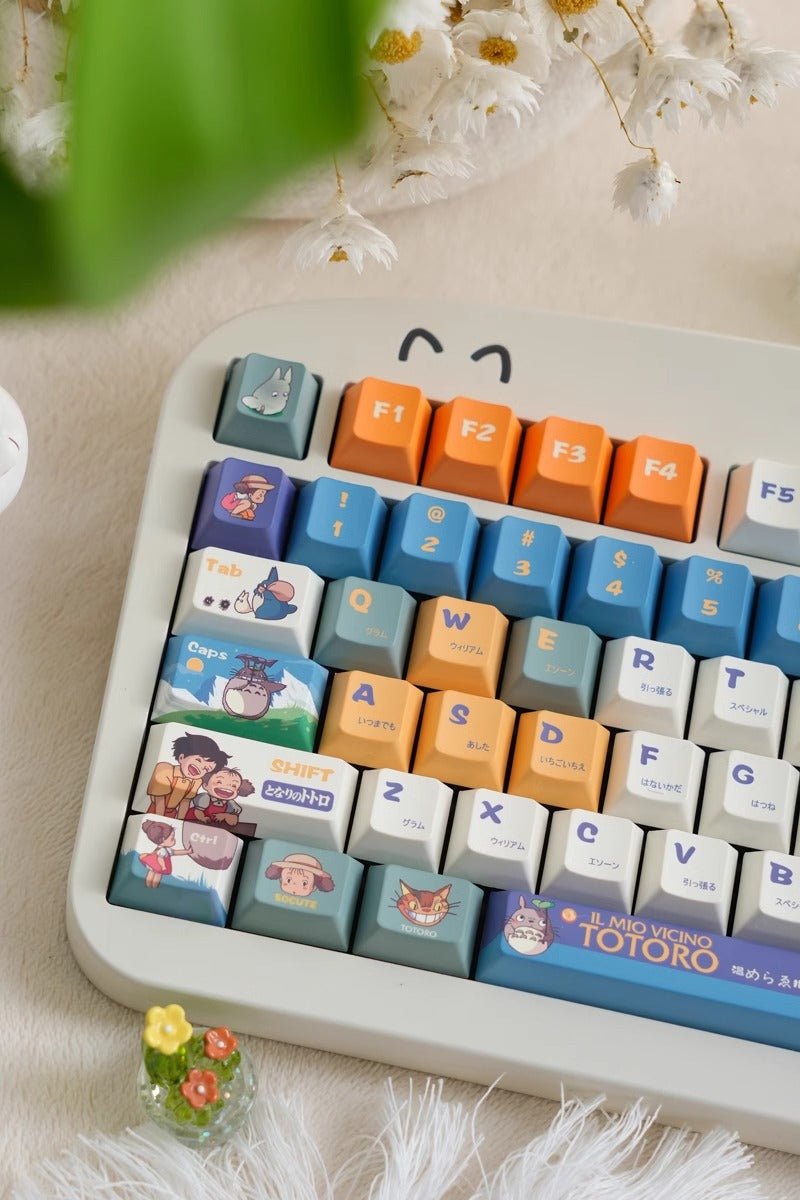 Cute Totoro Theme Studio Ghibli Keycap Set - KeyArtisan