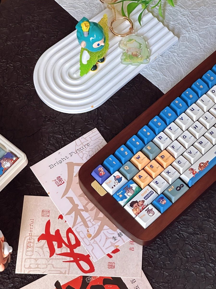 Cute Totoro Theme Studio Ghibli Keycap Set - KeyArtisan