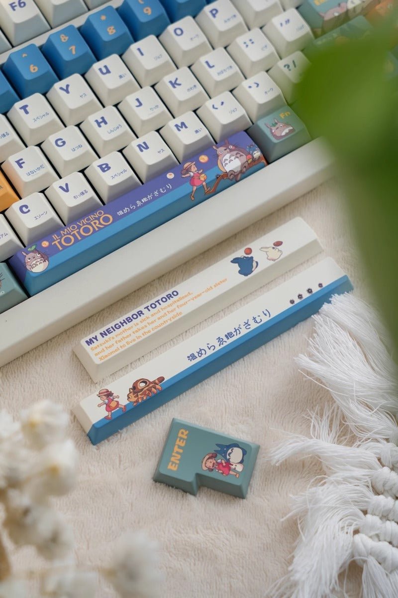 Cute Totoro Theme Studio Ghibli Keycap Set - KeyArtisan