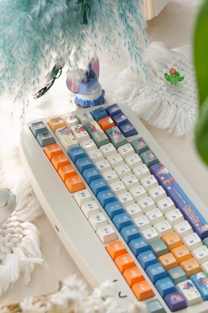 Cute Totoro Theme Studio Ghibli Keycap Set - KeyArtisan