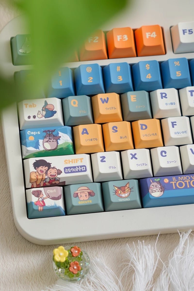 Cute Totoro Theme Studio Ghibli Keycap Set - KeyArtisan