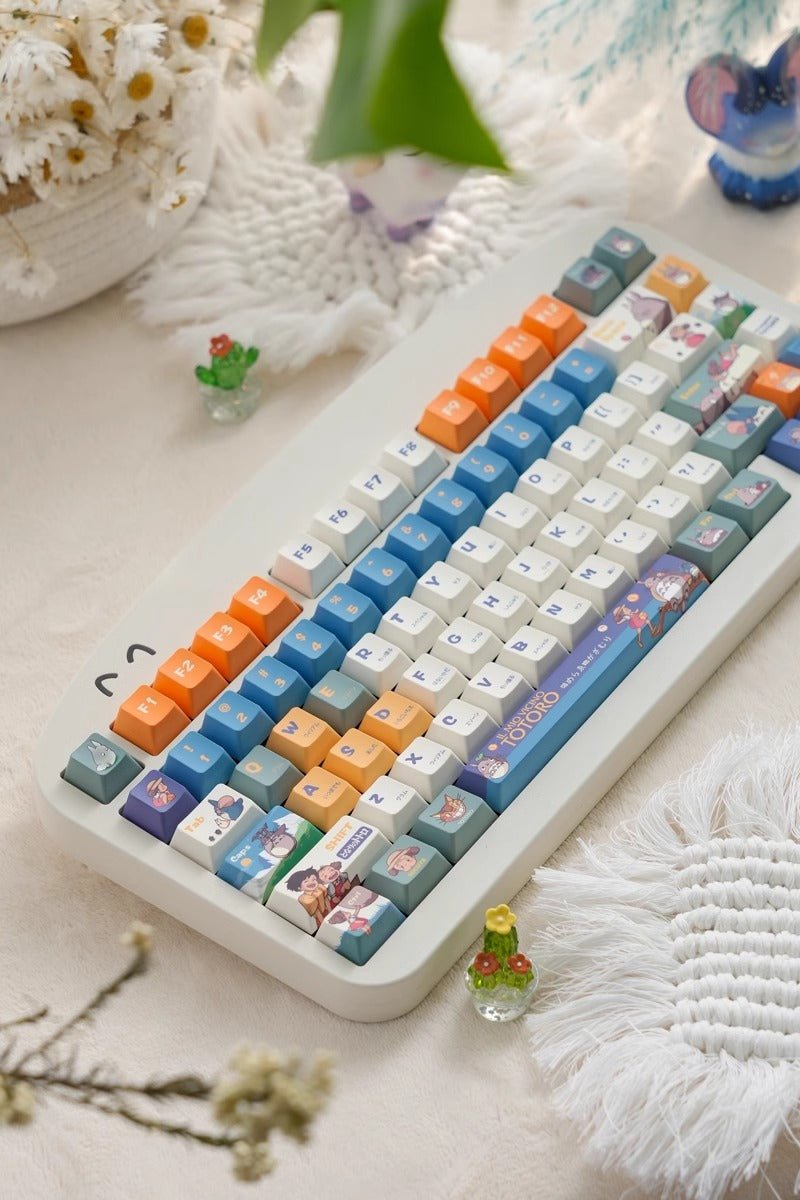 Cute Totoro Theme Studio Ghibli Keycap Set - KeyArtisan