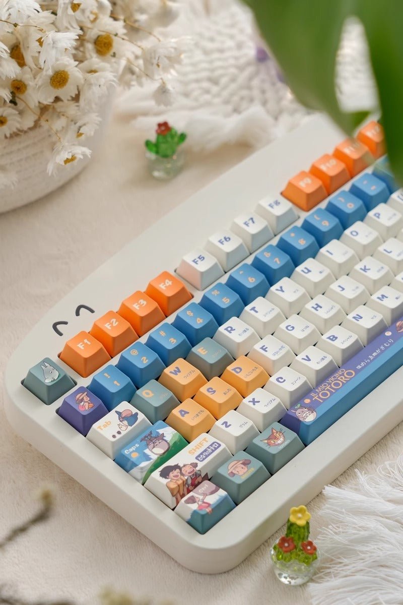 Cute Totoro Theme Studio Ghibli Keycap Set - KeyArtisan