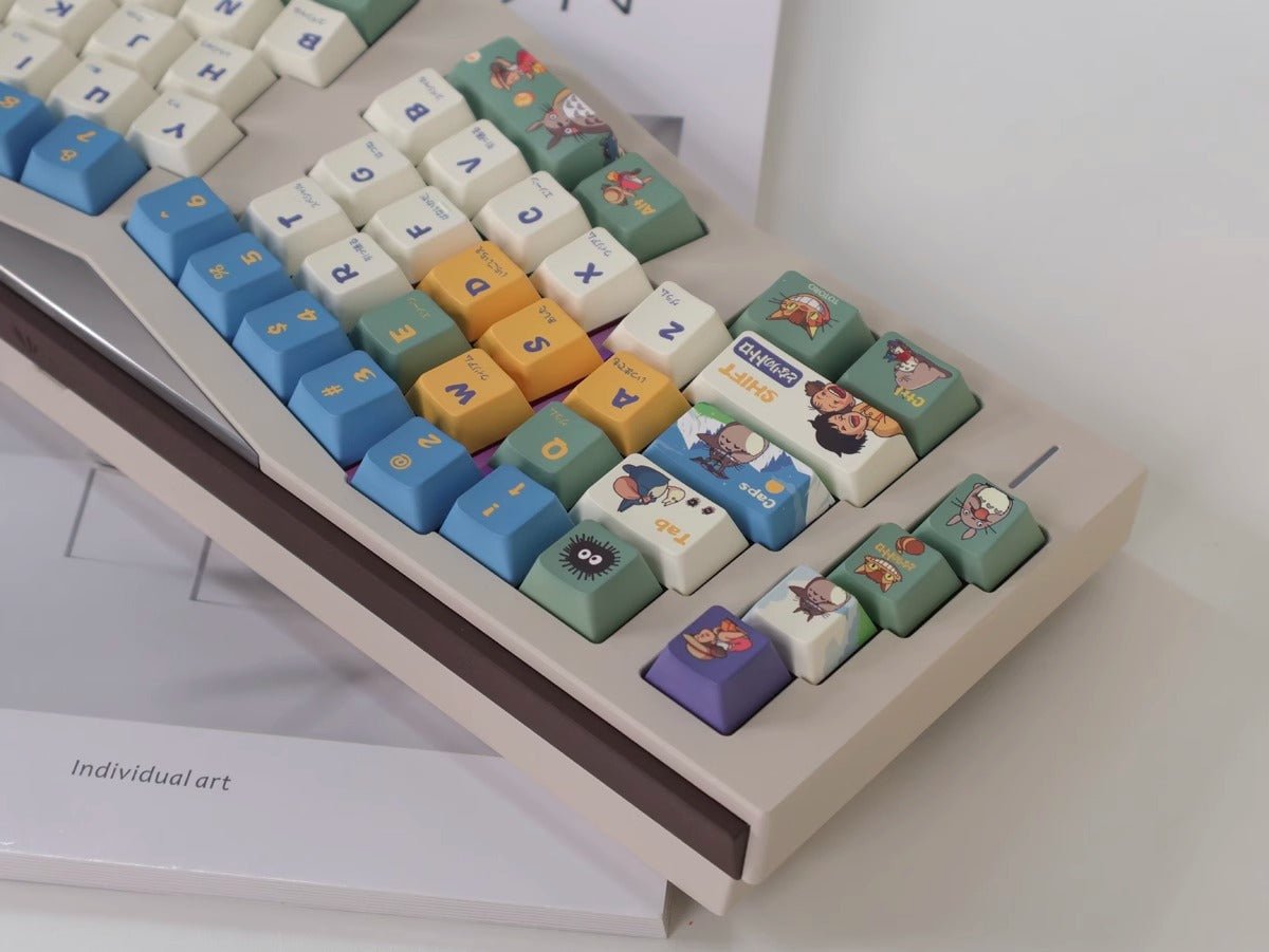 Cute Totoro Theme Studio Ghibli Keycap Set - KeyArtisan