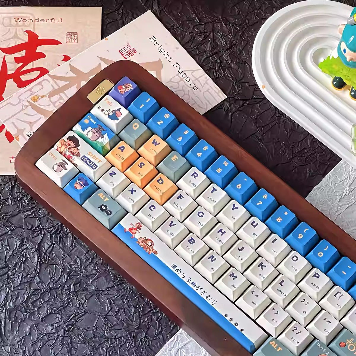 Cute Totoro Theme Studio Ghibli Keycap Set - KeyArtisan