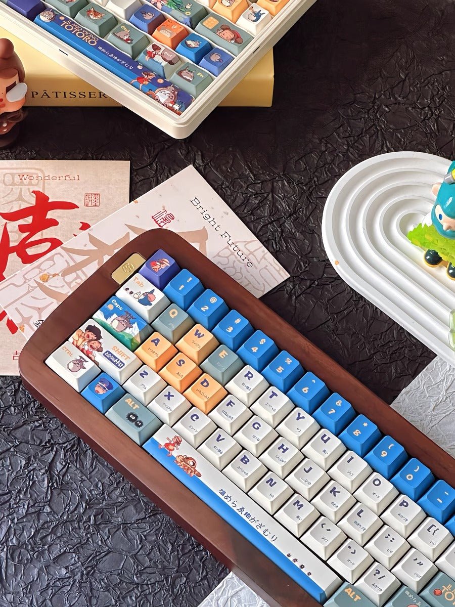 Cute Totoro Theme Studio Ghibli Keycap Set - KeyArtisan