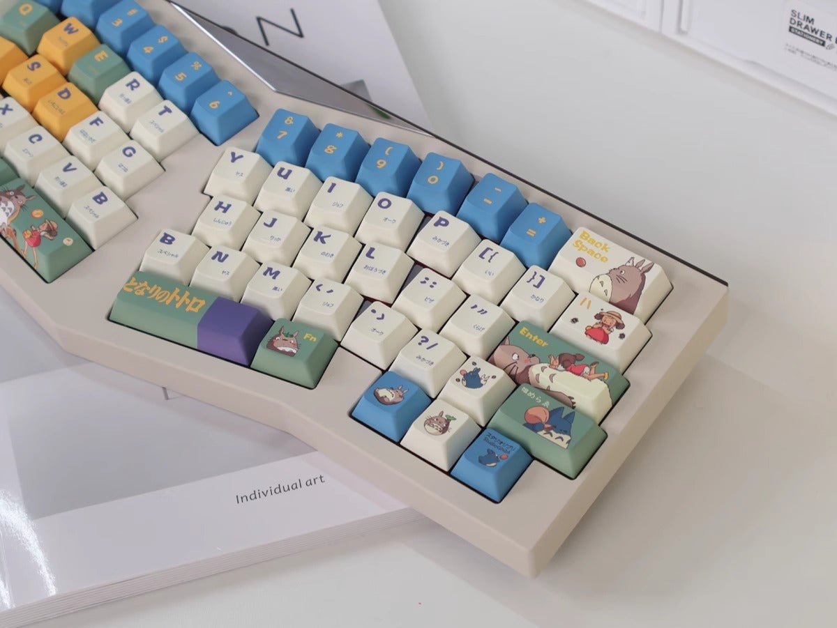 Cute Totoro Theme Studio Ghibli Keycap Set - KeyArtisan