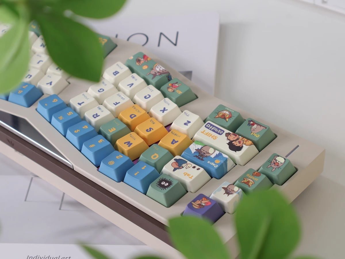 Cute Totoro Theme Studio Ghibli Keycap Set - KeyArtisan