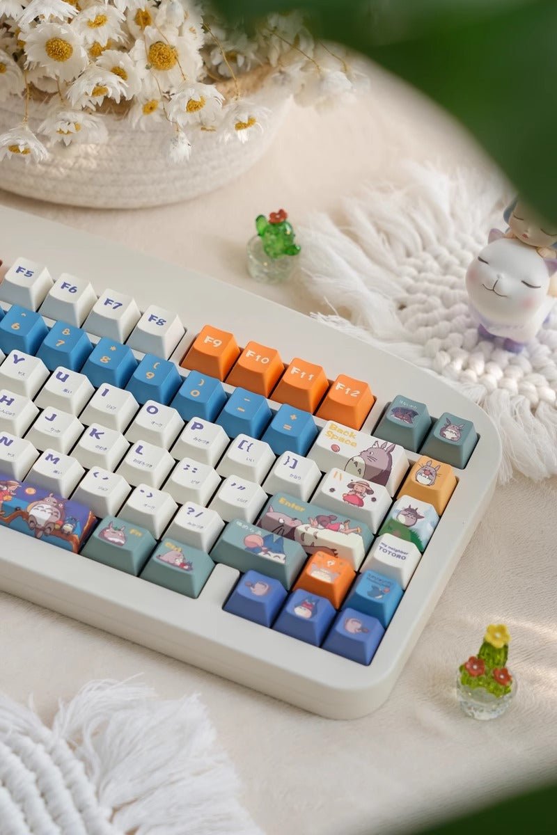 Cute Totoro Theme Studio Ghibli Keycap Set - KeyArtisan