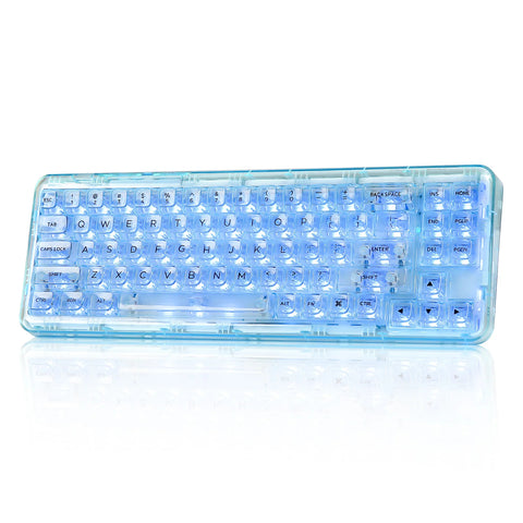 YUNZII X71 Clear Mechanical Keyboard - Tri-Mode