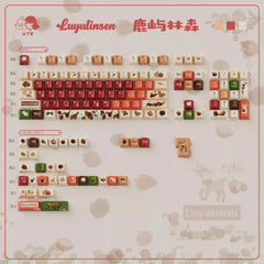 Deer in the Deep Forest Theme Keycap Set - KeyArtisan