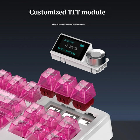 AJAZZ MK87 Mechanical Keyboard Tri-mode Gasket Structure Hot Swap