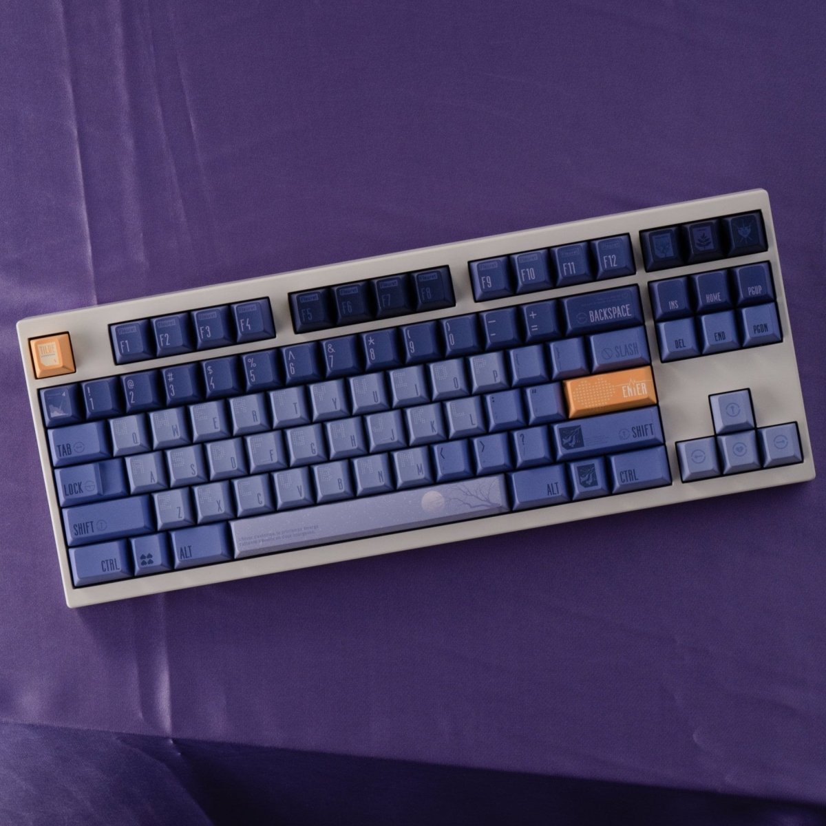 Flamboyant Bleu [Jacaranda] - Themed Keycap Set - KeyArtisan