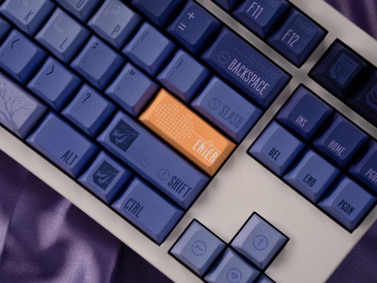 Flamboyant Bleu [Jacaranda] - Themed Keycap Set - KeyArtisan