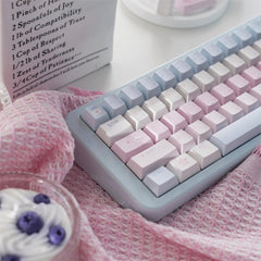 Floral Love Sky - Themed Cute Artisan Keycap Set - KeyArtisan