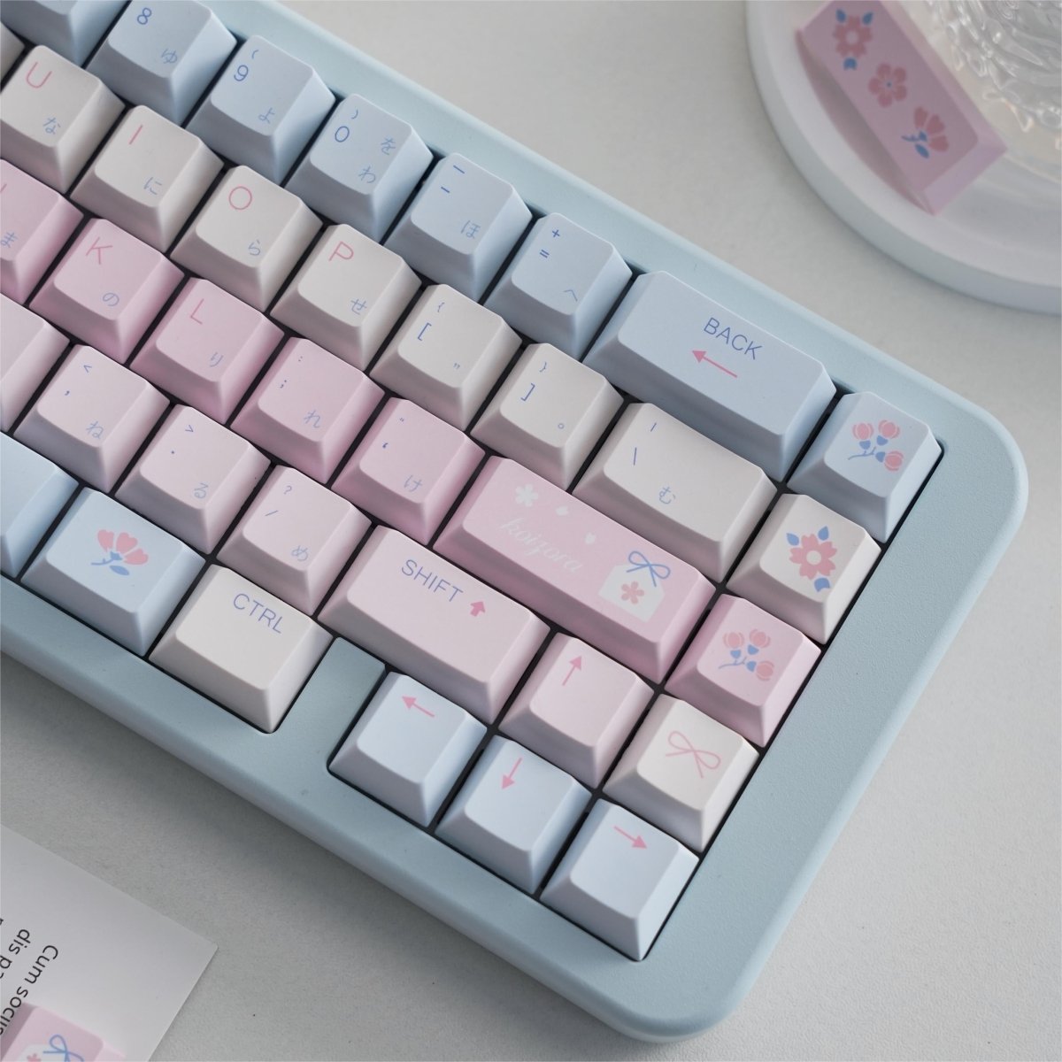Floral Love Sky - Themed Cute Artisan Keycap Set - KeyArtisan