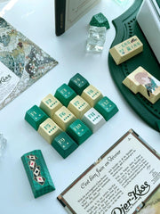 Green Aventurine Theme Anime Keycap Set - KeyArtisan