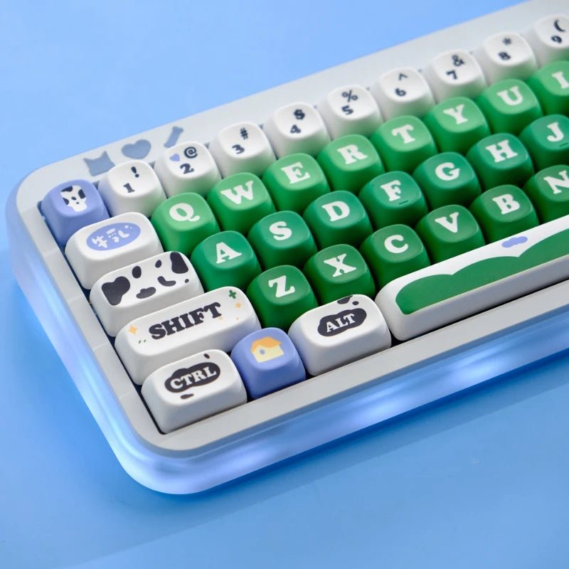 Green Cow Ranch Theme Artisan Keycap Set - KeyArtisan