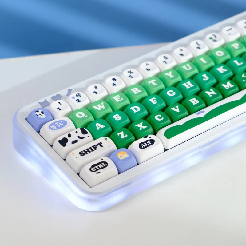 Green Cow Ranch Theme Artisan Keycap Set - KeyArtisan