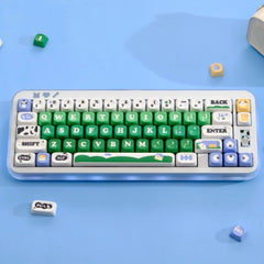 Green Cow Ranch Theme Artisan Keycap Set - KeyArtisan