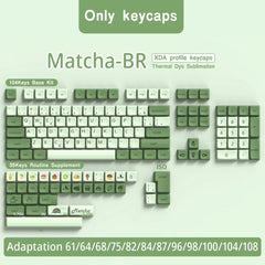 Green Matcha Theme PBT XDA Keycap Set - KeyArtisan