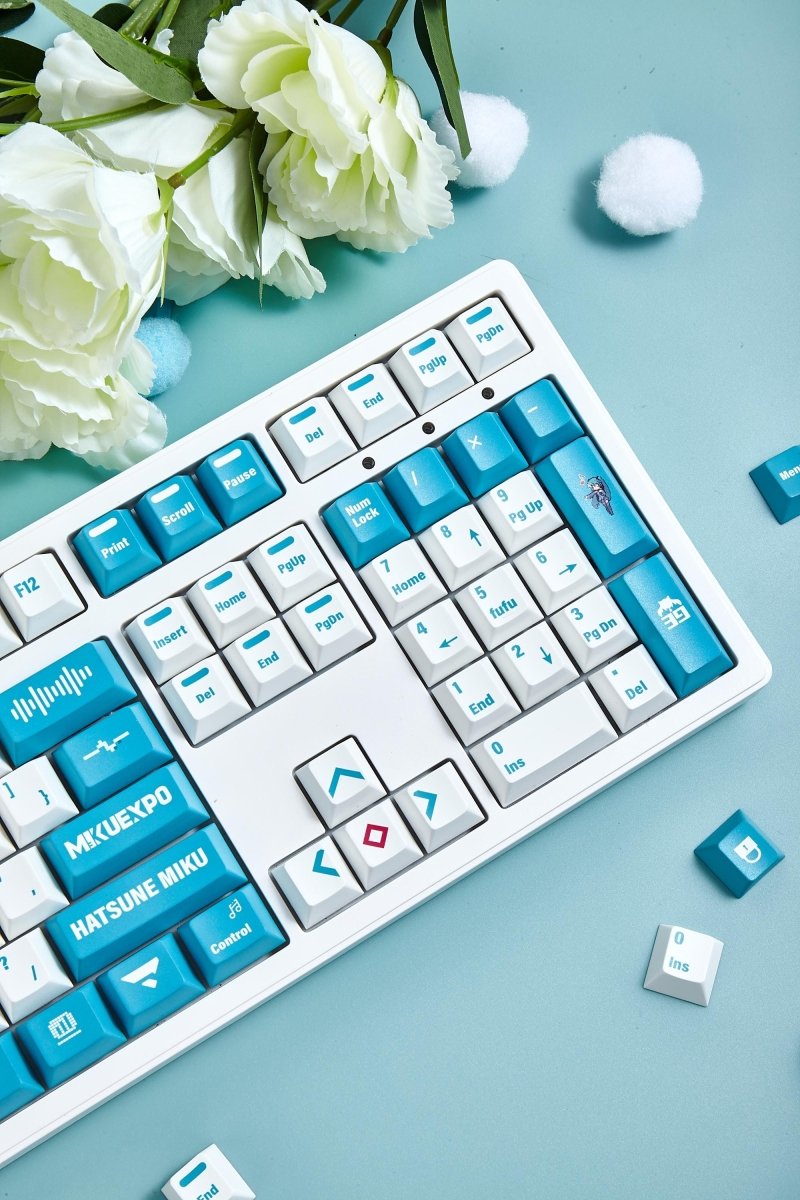 Hatsune Miku Japanese Style PBT OEM Keycap Set - KeyArtisan