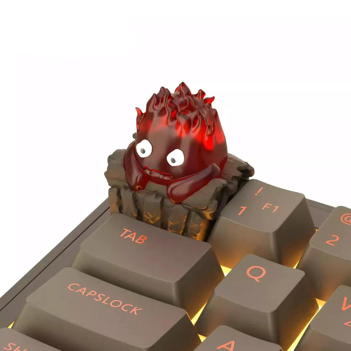 Howl's Moving Castle Calcifer Theme Keycap - KeyArtisan