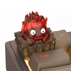 Howl's Moving Castle Calcifer Theme Keycap - KeyArtisan