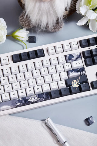Ink Lotus Blossom Keycaps Set