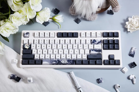Ink Lotus Blossom Keycaps Set