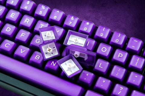 Purple Semi-Transparent PBT Keycap Set