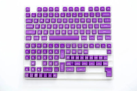 Purple Semi-Transparent PBT Keycap Set