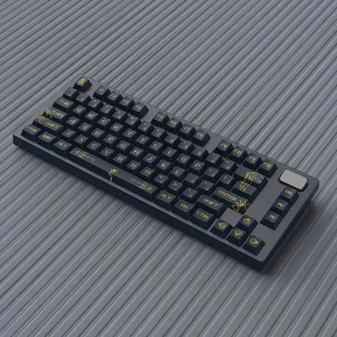 Black Lunar Keycaps | Black Keycaps Set | KeyArtisan