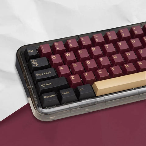 Cool Red Samurai Theme PBT Keycap Set