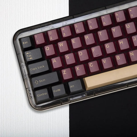 Cool Red Samurai Theme PBT Keycap Set
