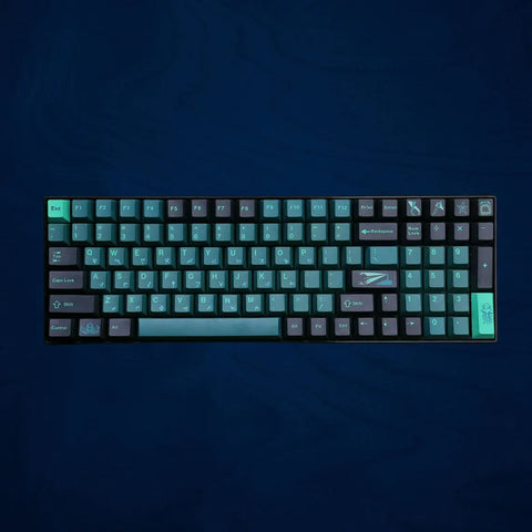 Cool Green Terror Below – Abyss Theme Keycap Set