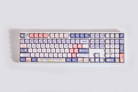 Moonlight Rabbit Theme Keycaps | Full Thermal Keycaps | KeyArtisan