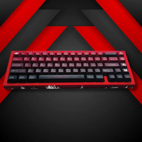 152 Keys Demonic Red and Black Keycaps Set