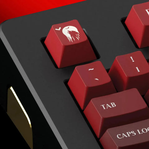 152 Keys Demonic Red and Black Keycaps Set