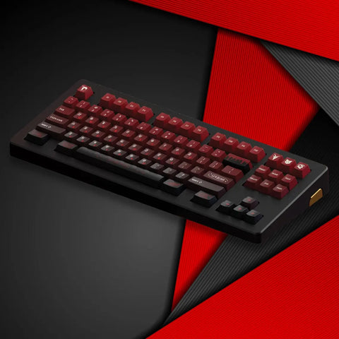 152 Keys Demonic Red and Black Keycaps Set