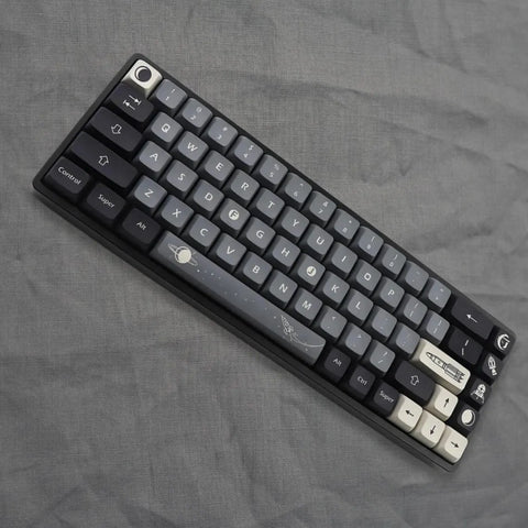 Cool Black Apollo Theme PBT XDA Keycap Set