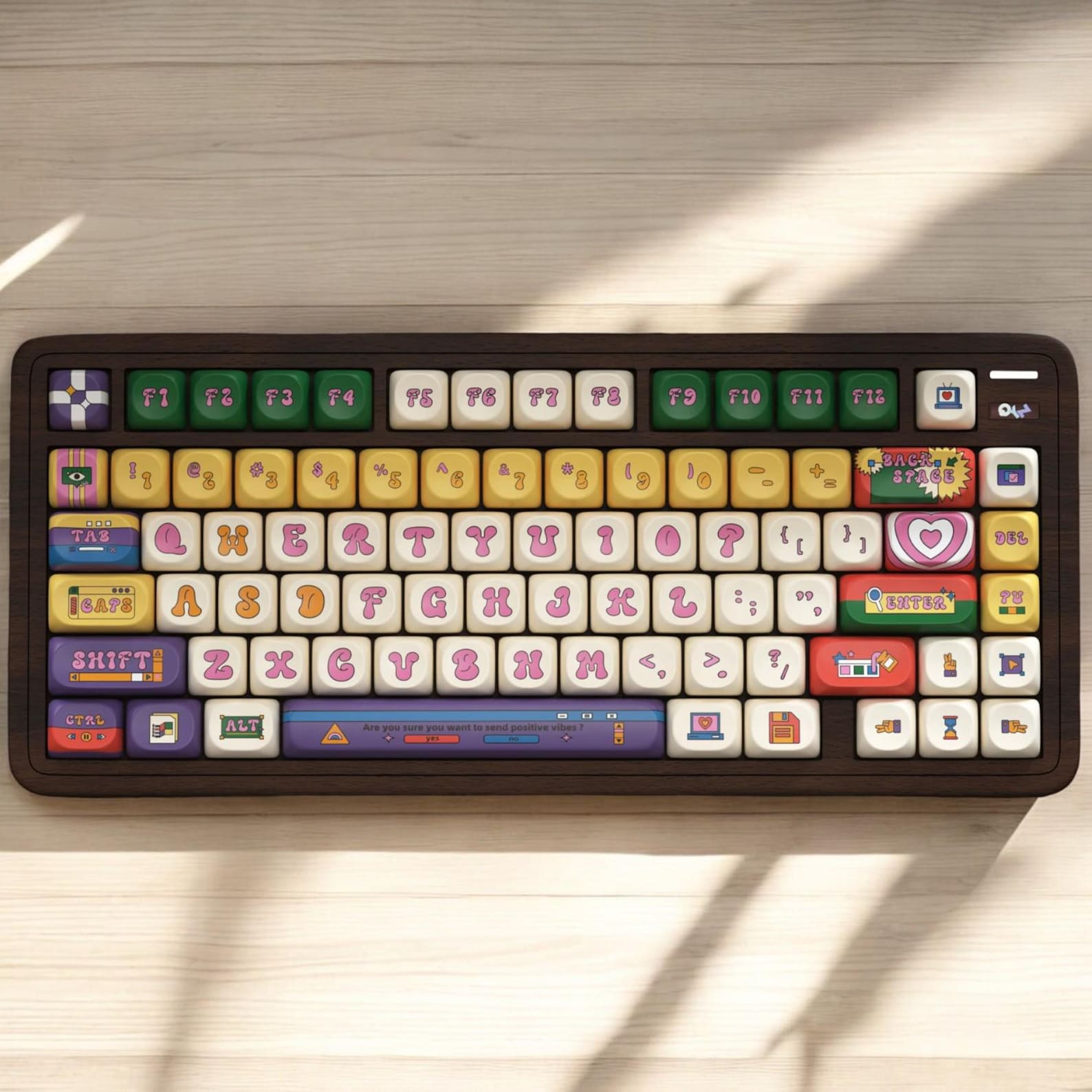 American Vintage Keycaps | SOA Profile Keycap Set | PBT Material | Keycaps For MX Switch | GMk Clone Artisan Keycap Set