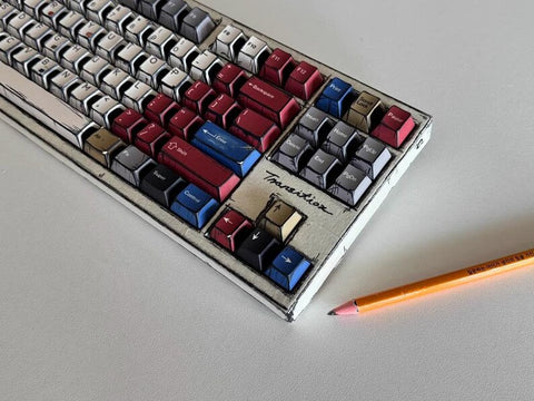 Cool Manga Theme PBT OEM Graffiti Keycap Set for Mechanical Keyboard, Artisan Keycaps, Drawing-Style, Cherry Profile, DyeSub Process, 141pcs